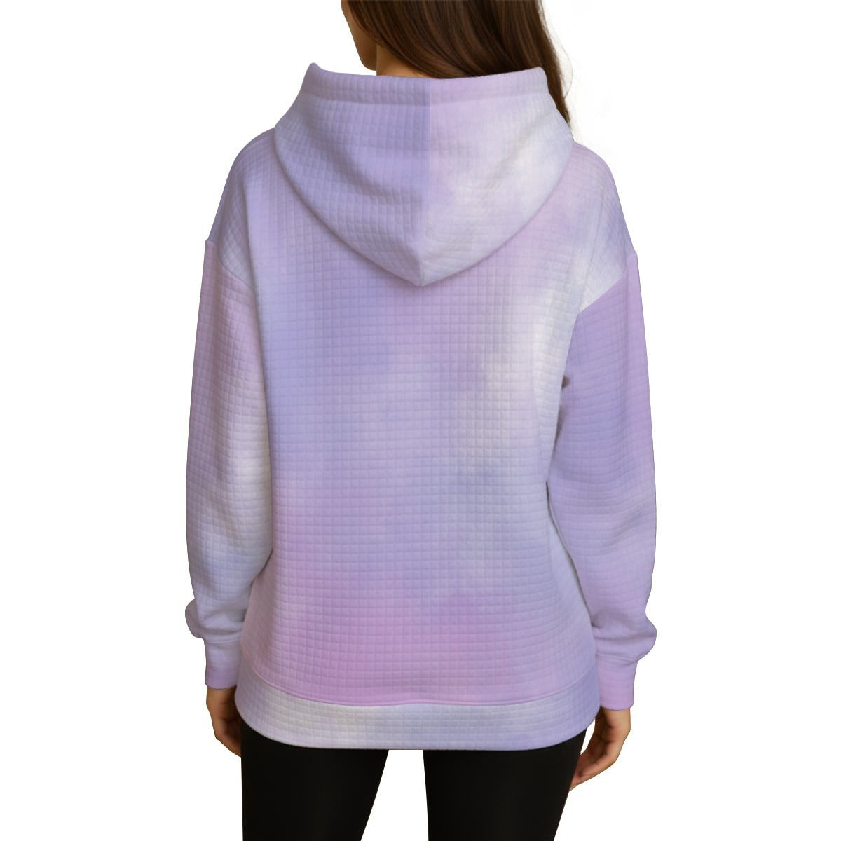 Purple Cloud Waffle Knit Hoodie